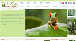 Desktop Screenshot of costaricahomepages.com